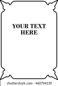 Frame border beautiful vector vintage isolated