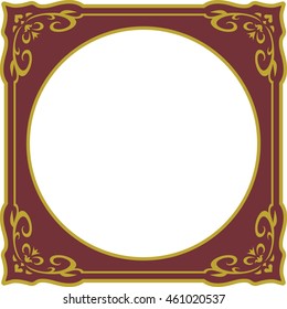 Frame border beautiful vector vintage isolated