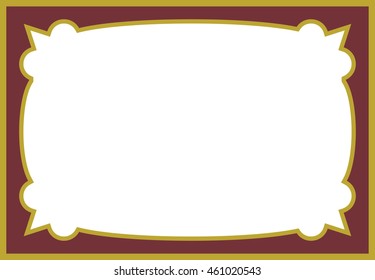 Frame border beautiful vector vintage isolated