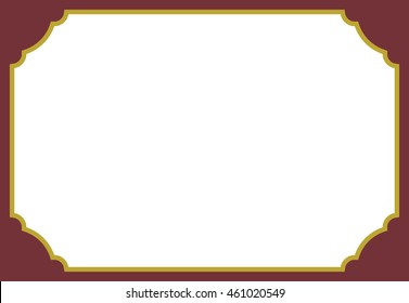 Frame border beautiful vector vintage isolated
