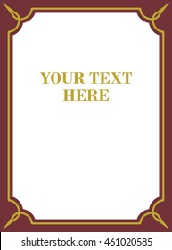 Frame border beautiful vector vintage isolated