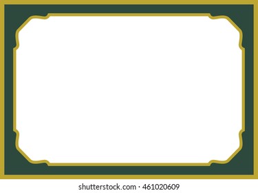 Frame border beautiful vector vintage isolated green