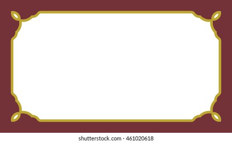 Frame border beautiful vector vintage isolated