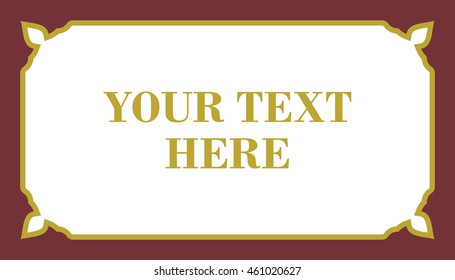 Frame border beautiful vector vintage isolated