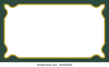 Frame border beautiful vector vintage isolated green