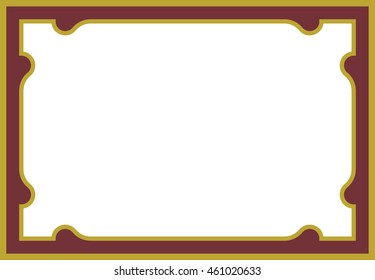 Frame border beautiful vector vintage isolated