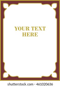 Frame border beautiful vector vintage isolated