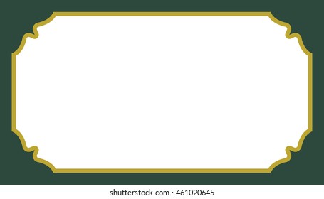 Frame border beautiful vector vintage isolated green