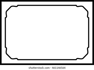 Frame border beautiful vector vintage isolated