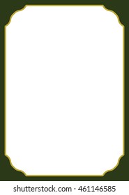 Frame border beautiful vector vintage isolated green