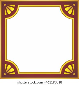 Frame border beautiful vector vintage isolated