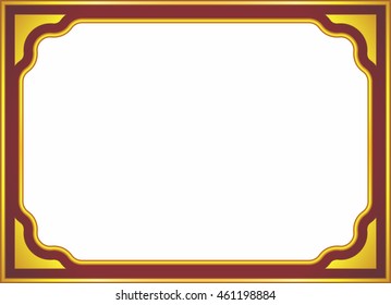 Frame border beautiful vector vintage isolated