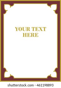 Frame border beautiful vector vintage isolated
