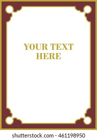 Frame border beautiful vector vintage isolated