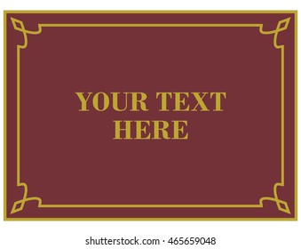 Frame border beautiful vector vintage isolated