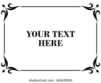 Frame border beautiful vector vintage isolated