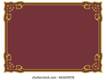Frame border beautiful vector vintage isolated
