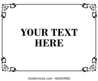 Frame border beautiful vector vintage isolated