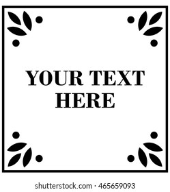 Frame border beautiful vector vintage isolated