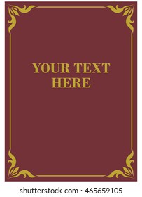 Frame border beautiful vector vintage isolated
