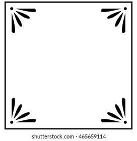 Frame border beautiful vector vintage isolated