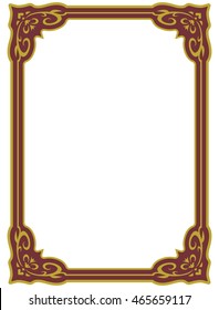 Frame border beautiful vector vintage isolated