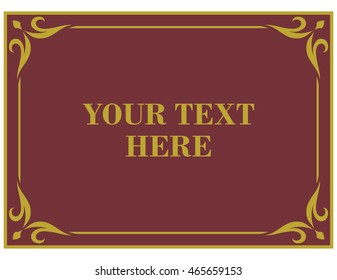 Frame border beautiful vector vintage isolated