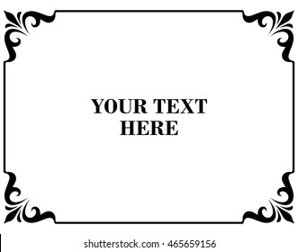Frame border beautiful vector vintage isolated