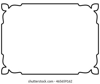 Frame border beautiful vector vintage isolated