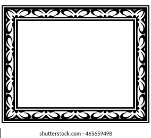 Frame border beautiful vector vintage isolated