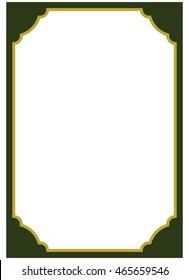Frame border beautiful vector vintage isolated