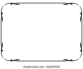 Frame border beautiful vector vintage isolated