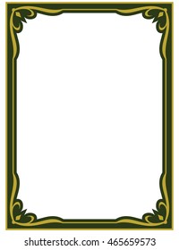 Frame border beautiful vector vintage isolated