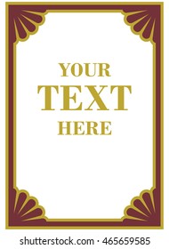 Frame border beautiful vector vintage isolated