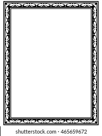 Frame border beautiful vector vintage isolated