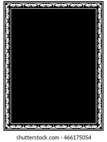 Frame border beautiful vector vintage isolated