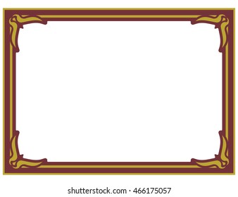 Frame border beautiful vector vintage isolated