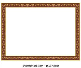 Frame border beautiful vector vintage isolated