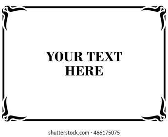 Frame border beautiful vector vintage isolated