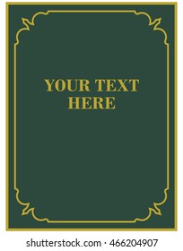 Frame border beautiful vector vintage isolated