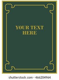Frame border beautiful vector vintage isolated