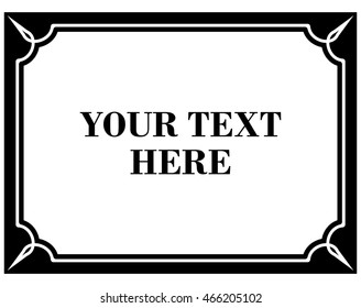 Frame border beautiful vector vintage isolated