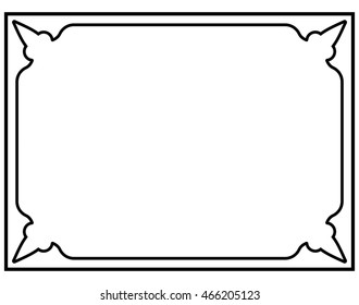 Frame border beautiful vector vintage isolated