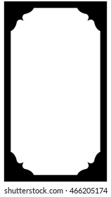Frame border beautiful vector vintage isolated