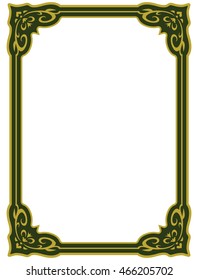 Frame border beautiful vector vintage isolated