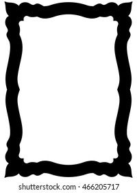 Frame border beautiful vector vintage isolated