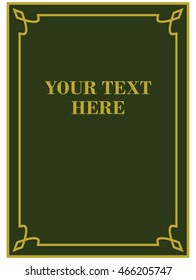 Frame border beautiful vector vintage isolated
