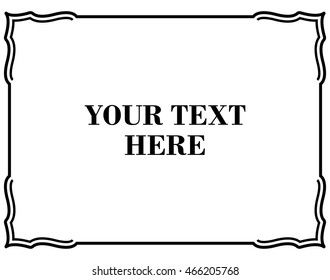 Frame border beautiful vector vintage isolated