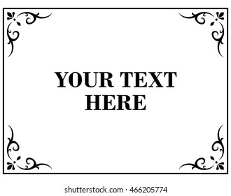 Frame border beautiful vector vintage isolated