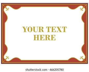 Frame border beautiful vector vintage isolated